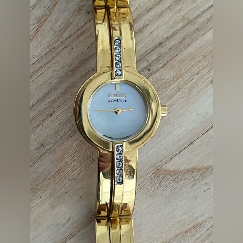 Citizen Gold and Silver Women's Watch with Crystal Accents